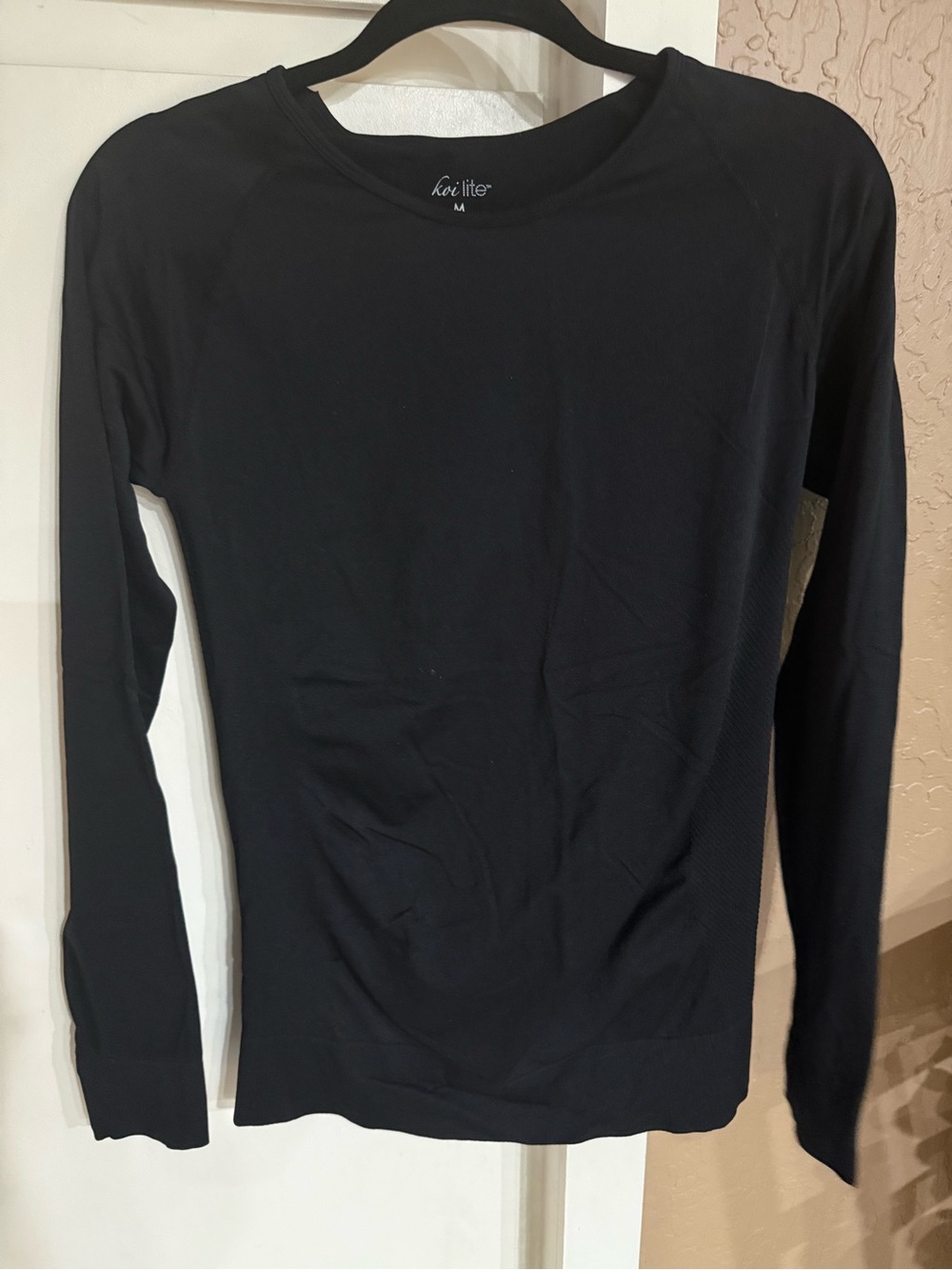 Women’s Koi Lite Long Sleeve Under Scrub- Black